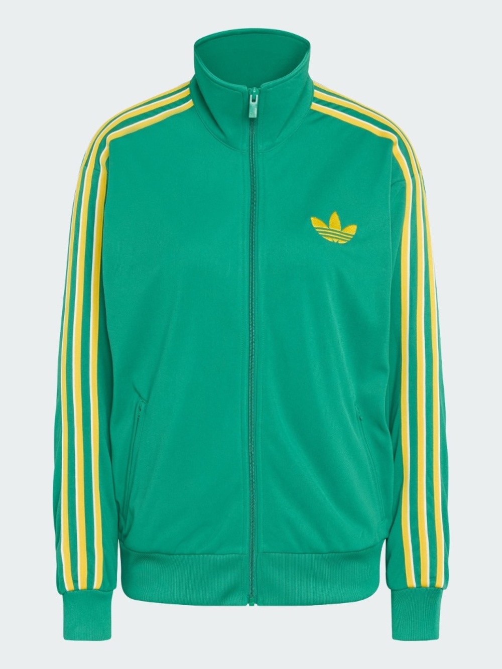 ADIDAS Women's Firebird Green / Yellow Track Jacket